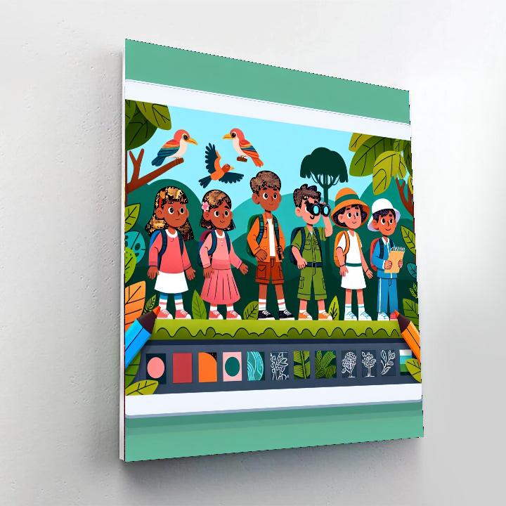 Rainforest Discovery Trek Numbered Painting Kits
