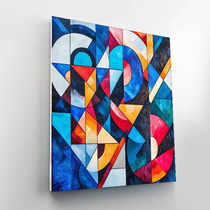 Kazimir Malevich Inspired Chromatic Illusion  Numbered Painting Kits