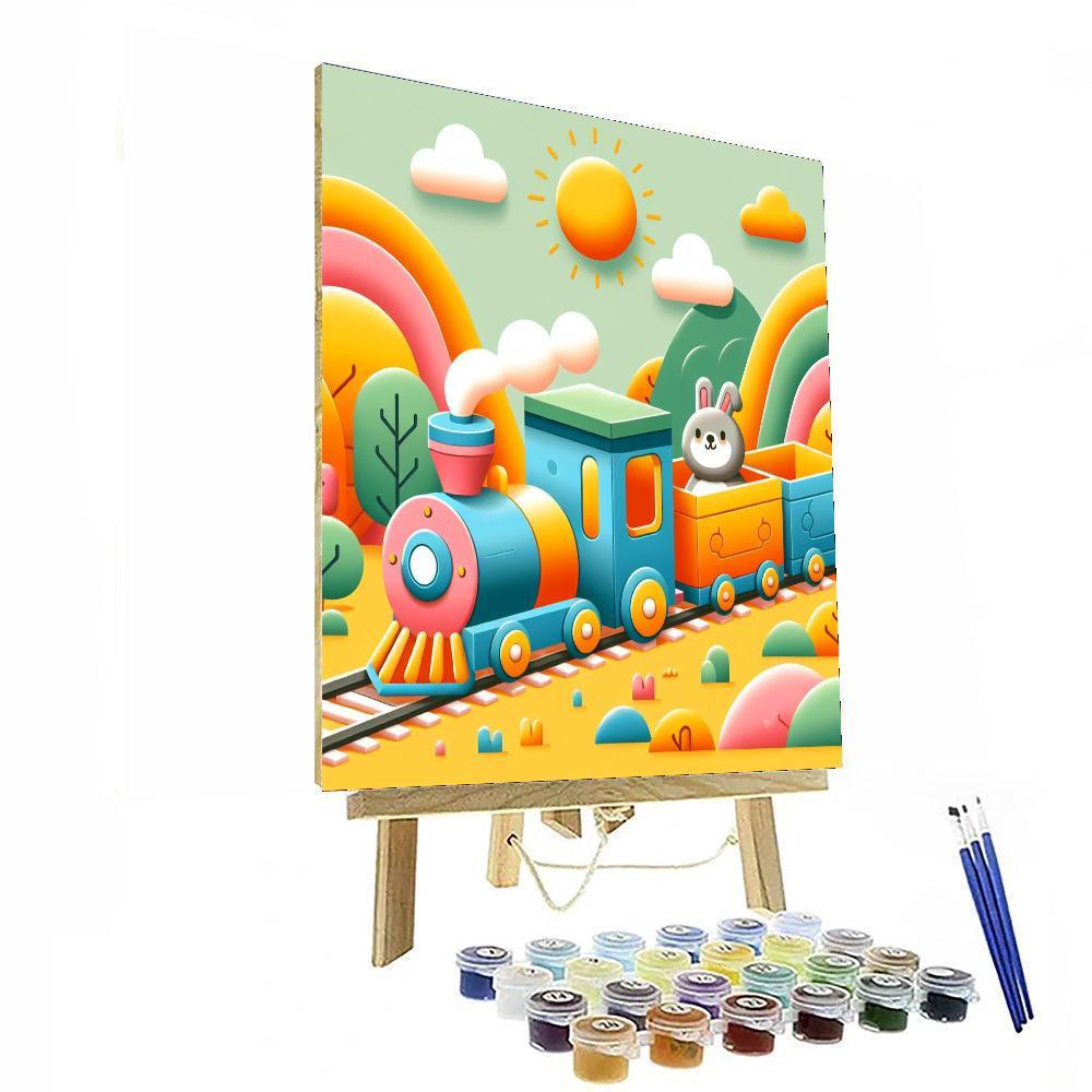 Adventure Time Train Paint By Numbers