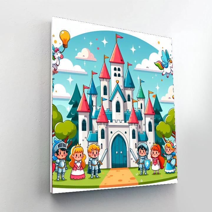 Whimsical Castle Adventure DIY Paint By Numbers