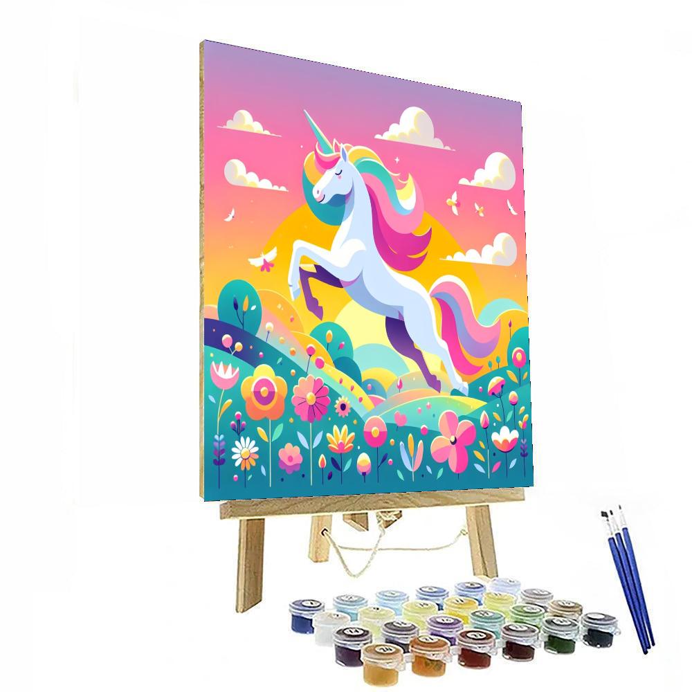 Mystical Unicorn Dream Paint By Numbers Art