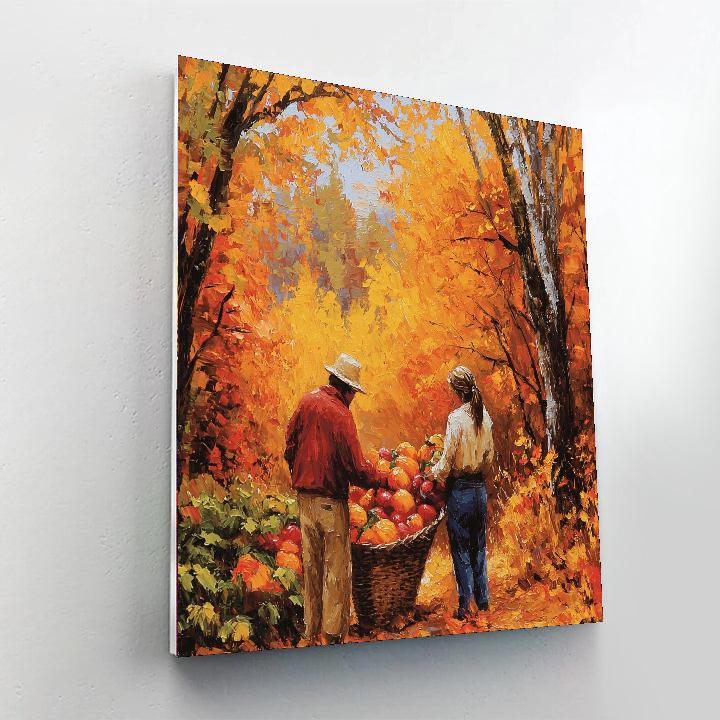 Harvest Season's Embrace DIY Paint By Numbers