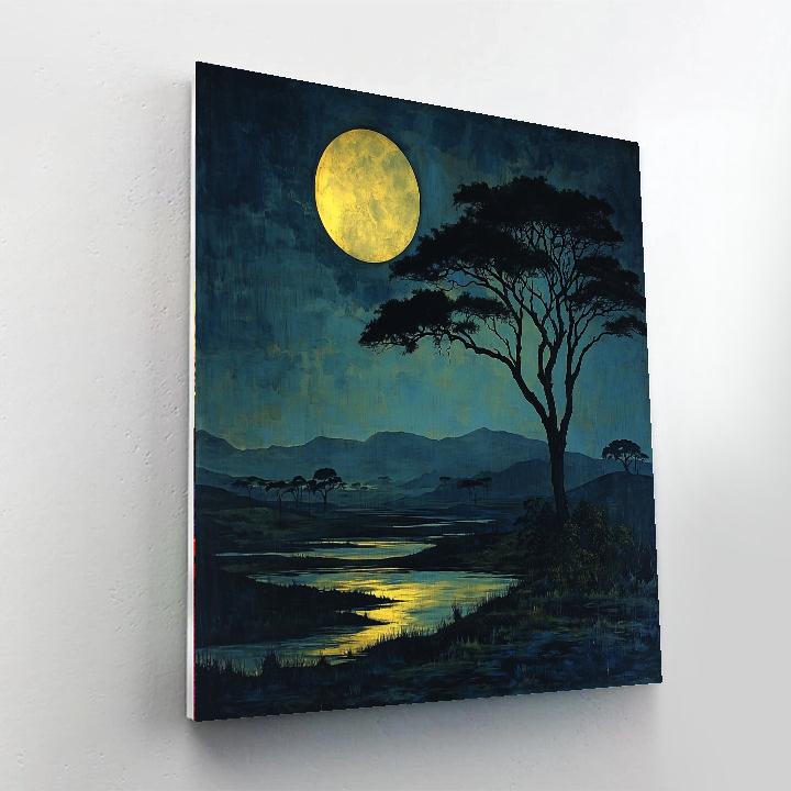 Romare Bearden Inspired Midnight Safari  Paint By Numbers Kits
