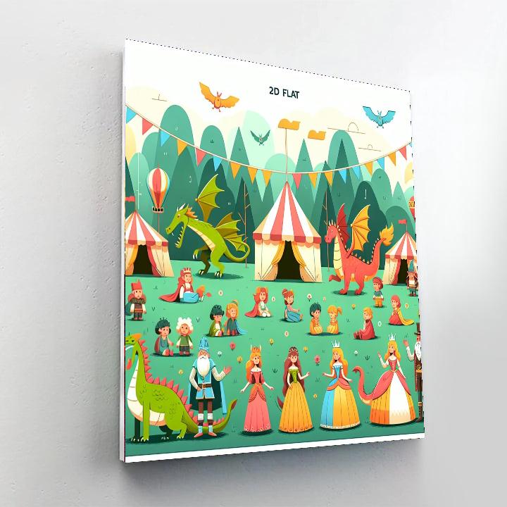 Fairytale Festival Painting Number Kit