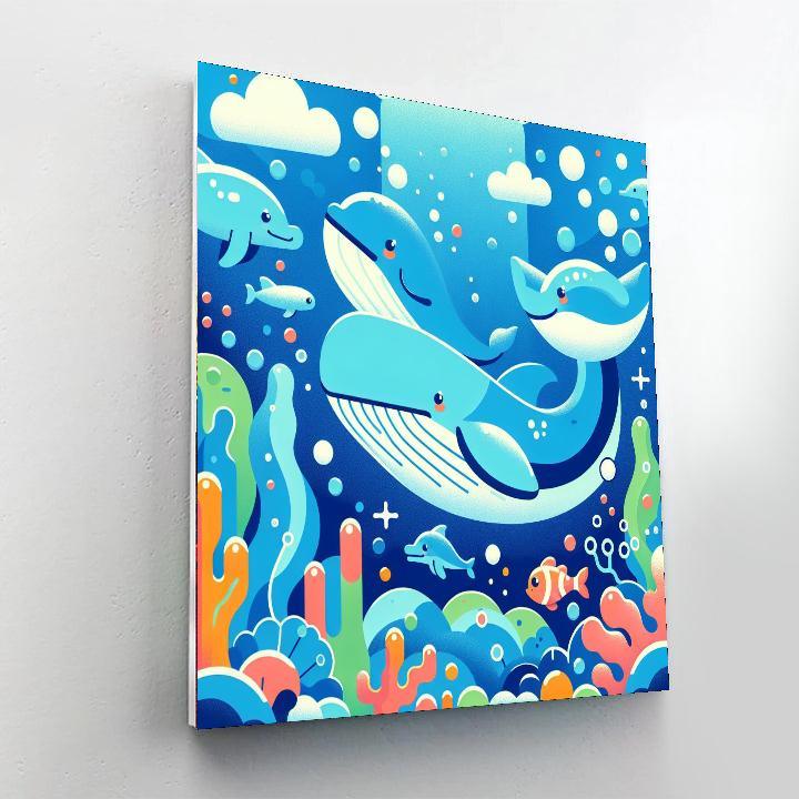 Undersea Fantasy World Numbered Painting Kits