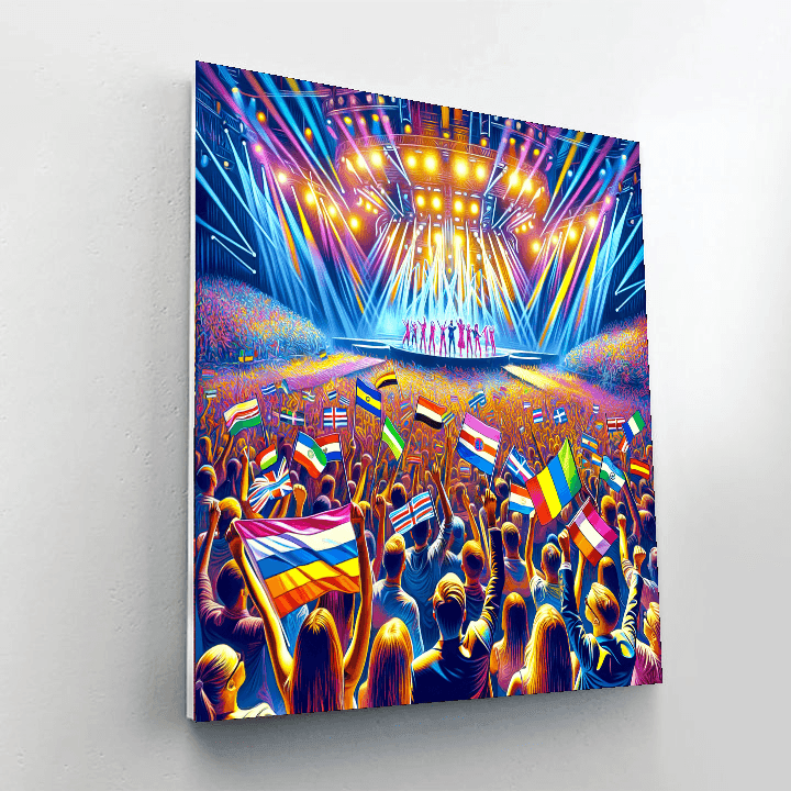 Eurovision Song Contest - Europe DIY Paint By Numbers