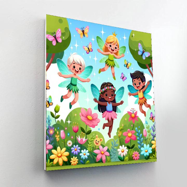 Sunny Day In Fairyland Paint By Numbers Art