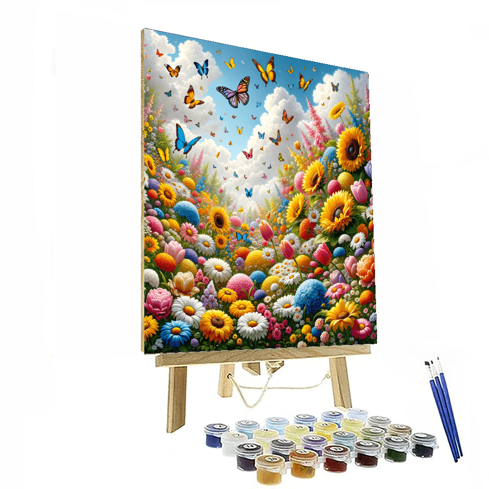 Whimsical Garden Delight - DIY Painting By Numbers Kit
