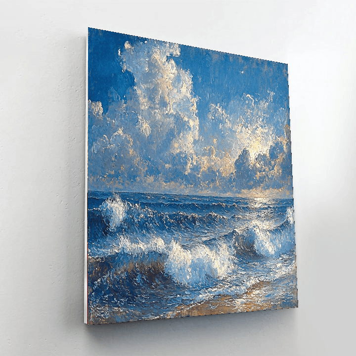 J.M.W. Turner Inspired Ocean's Echo  Paint By Numbers Kits