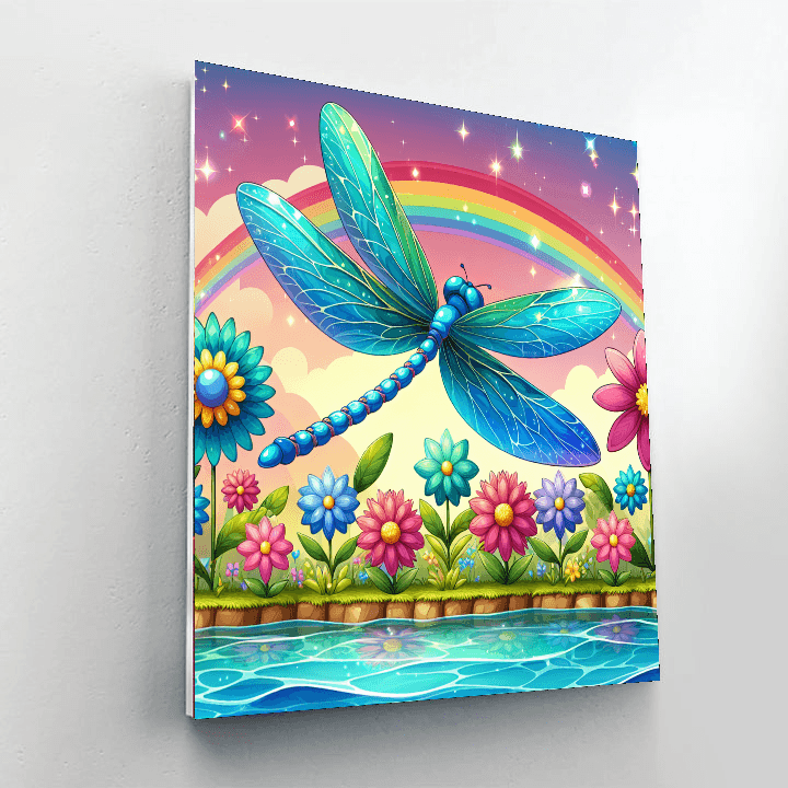 Delightful Dragonfly Number Painting