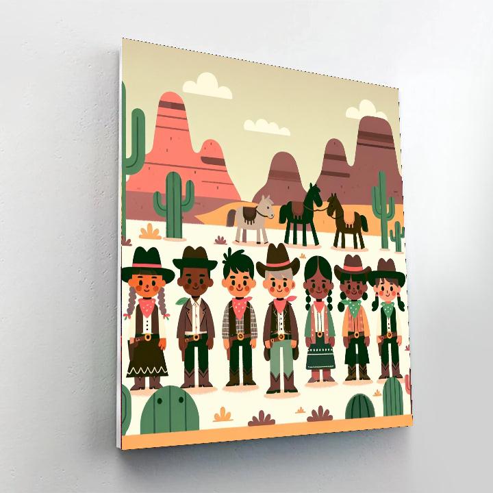 Wild West Wonder Number Painting