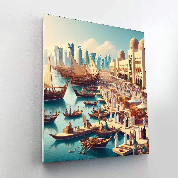 Dhow Festival - Qatar Painting Number Kit