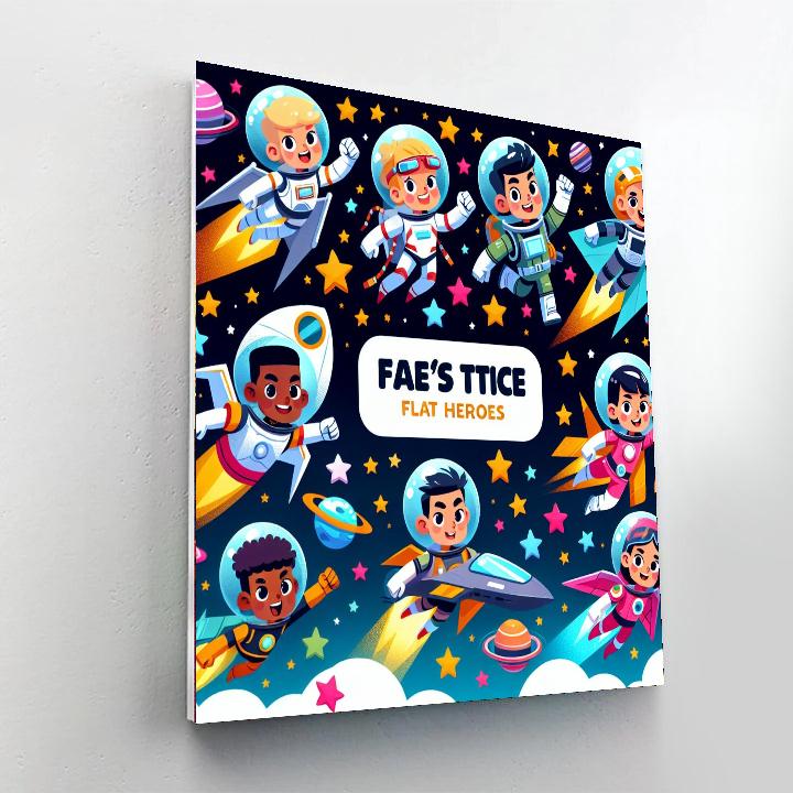 Galactic Heroes Quest Painting Number Kit