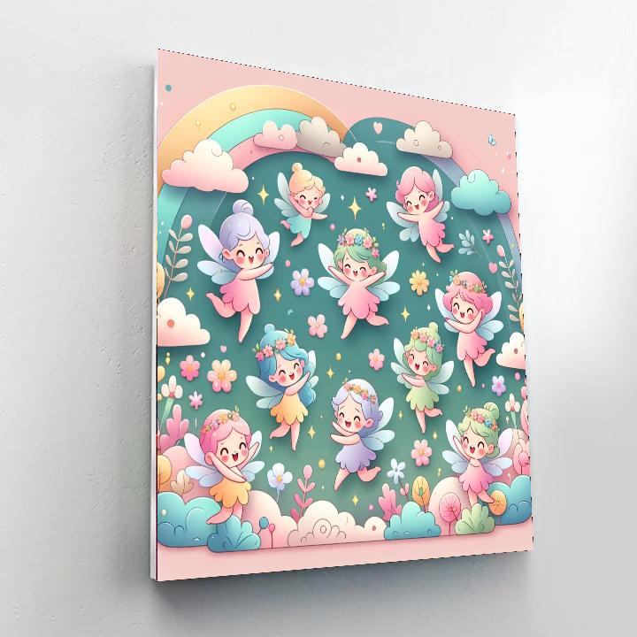 Pixie Pastel Playground Numbered Painting Kits