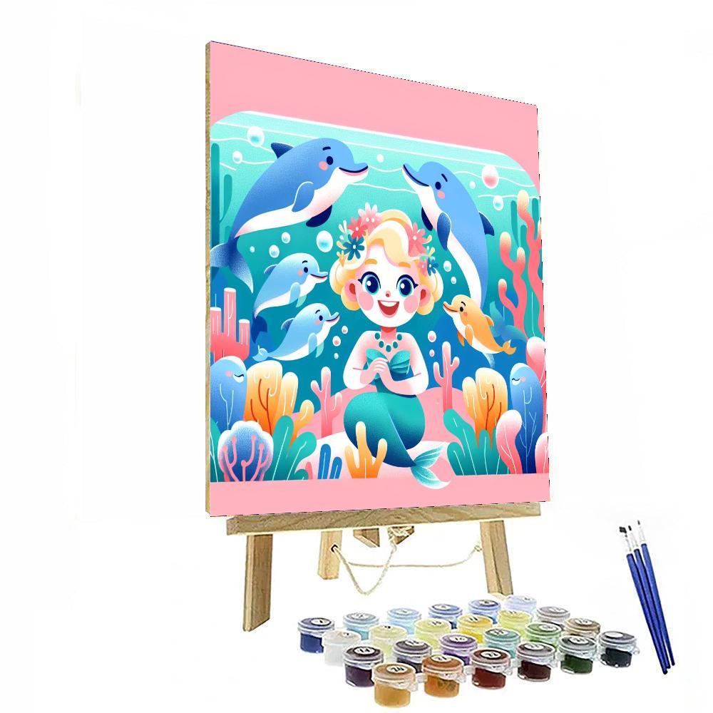 Undersea Mermaid Party Paint By Color