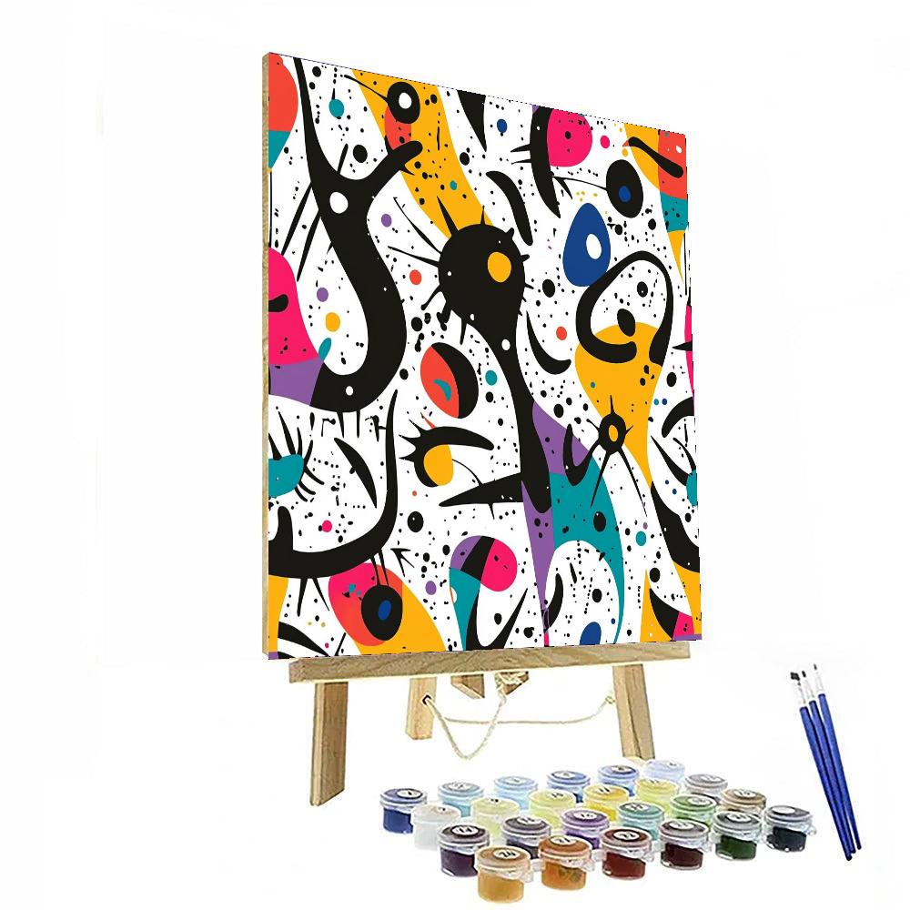 Joan Miró Inspired Imaginary Creatures  Paint By Color