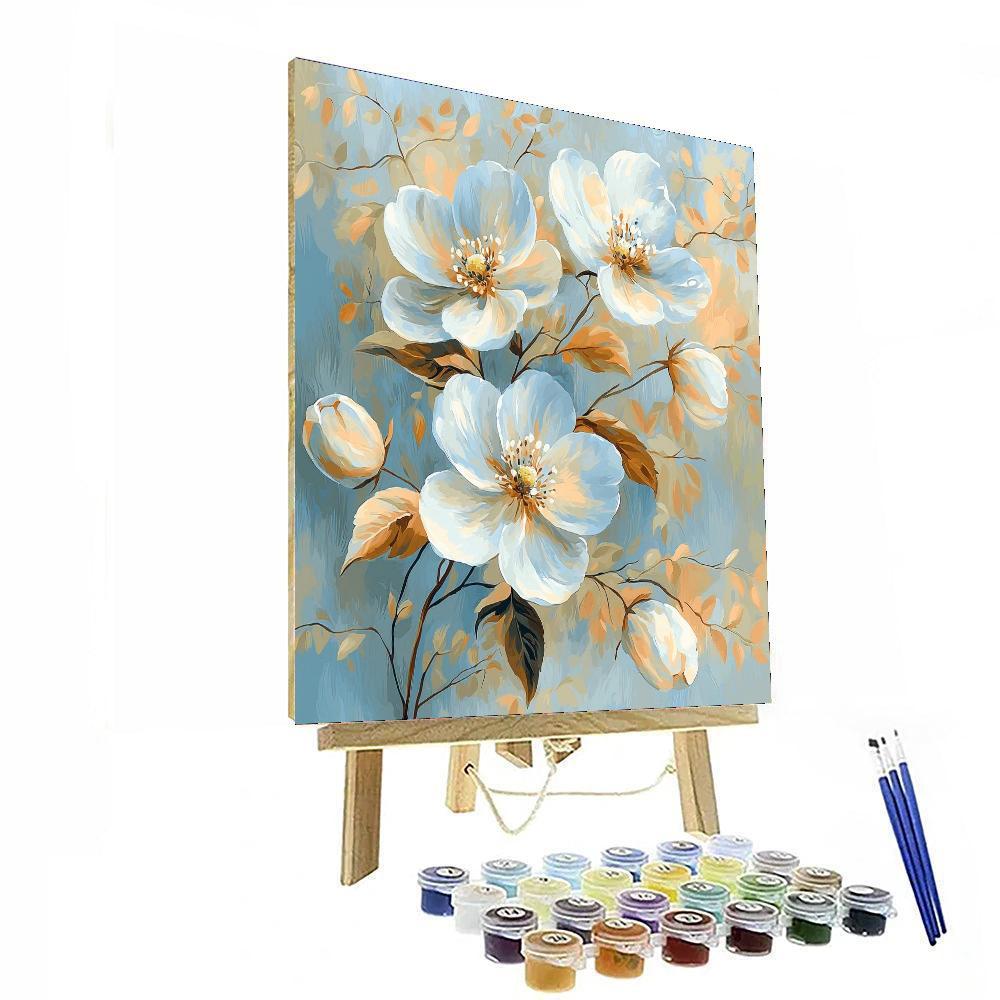 Leonardo Da Vinci Inspired Fleeting Blossoms  Paint By Number