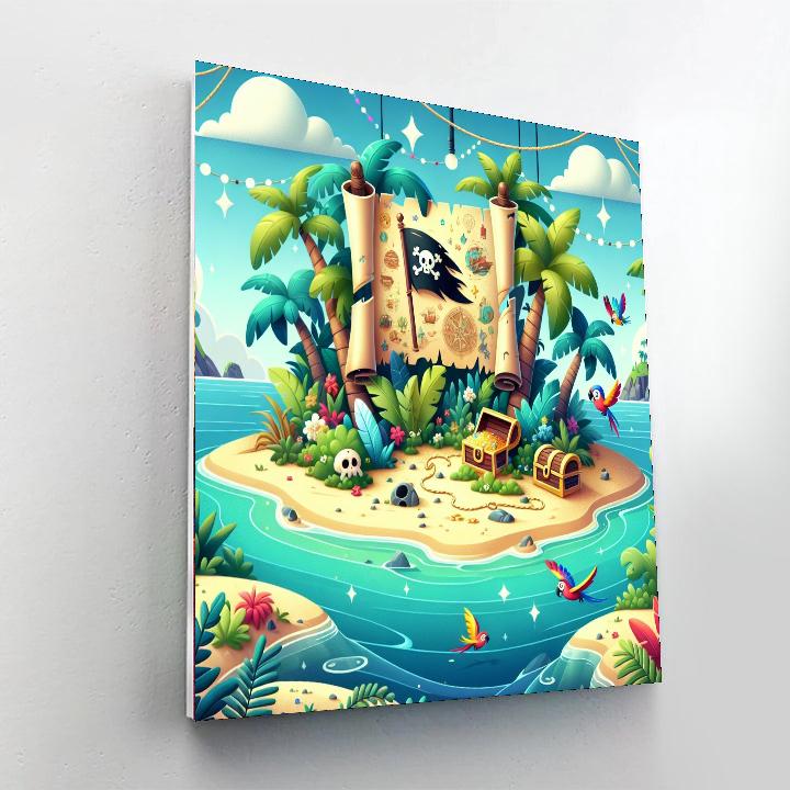 Playful Pirate Island Numbered Painting Kits