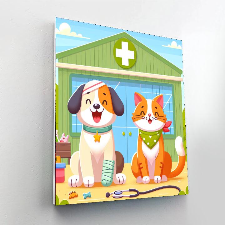 Caring Animal Clinic Paint By Numbers