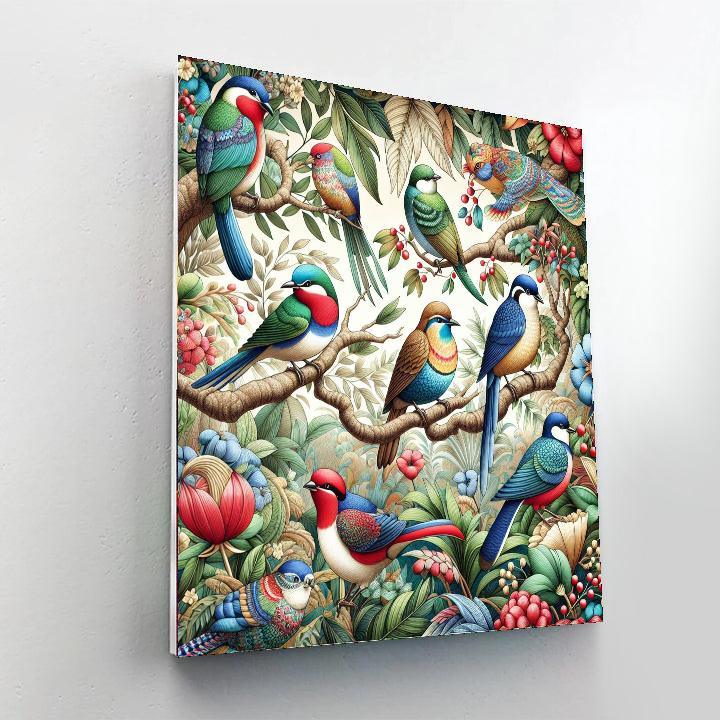 Charming Birds Painting By Numbers Kit