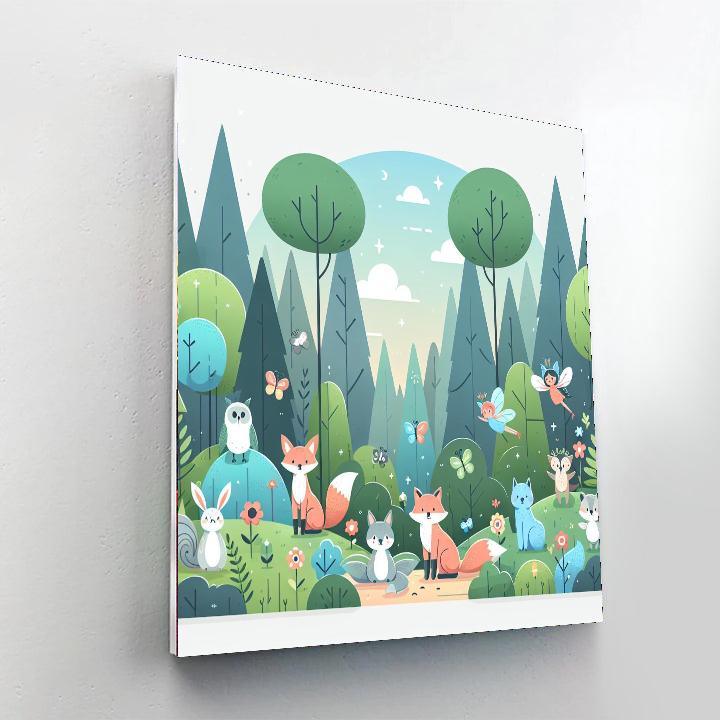 Magic Forest Escape Paint By Numbers Art