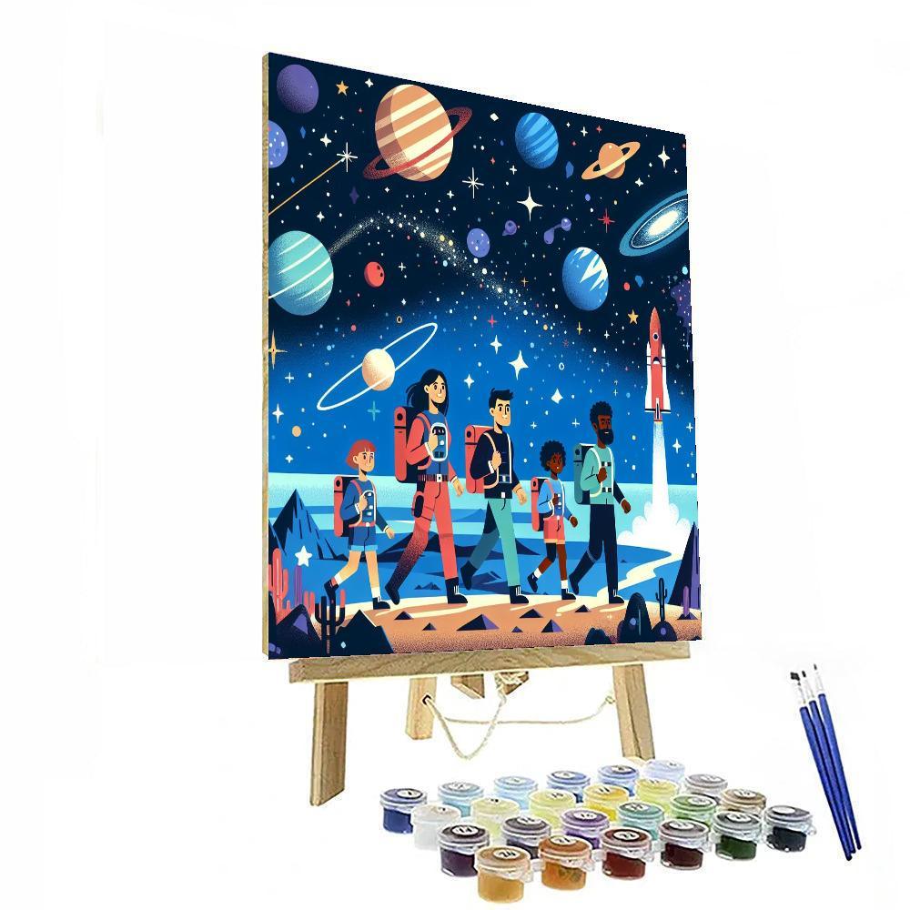 Space Explorers' Quest Paint By Numbers