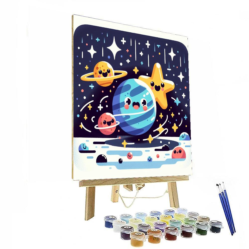 Cosmic Carnival Delight Painting By Numbers Kit