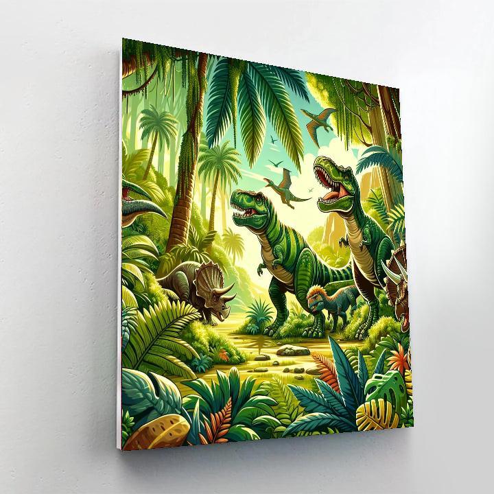 Dinosaur Explorer's Expedition Paint By Color