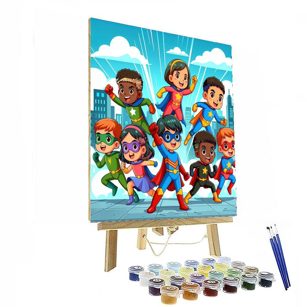Superhero Universe DIY Paint By Numbers