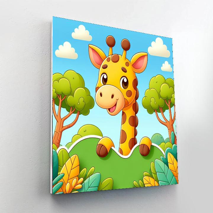 Adventurous Giraffe DIY Paint By Numbers