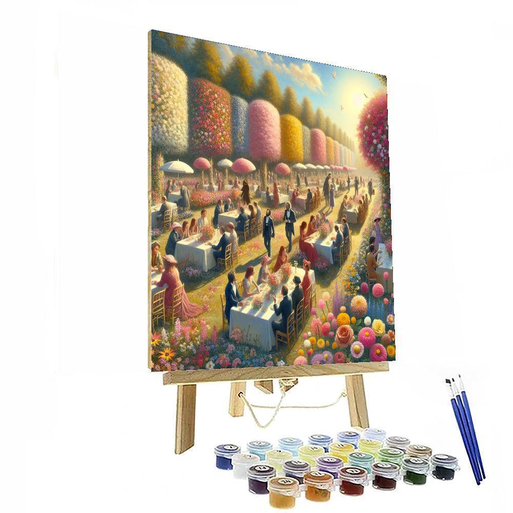 Summer Garden Party Numbered Painting Kits