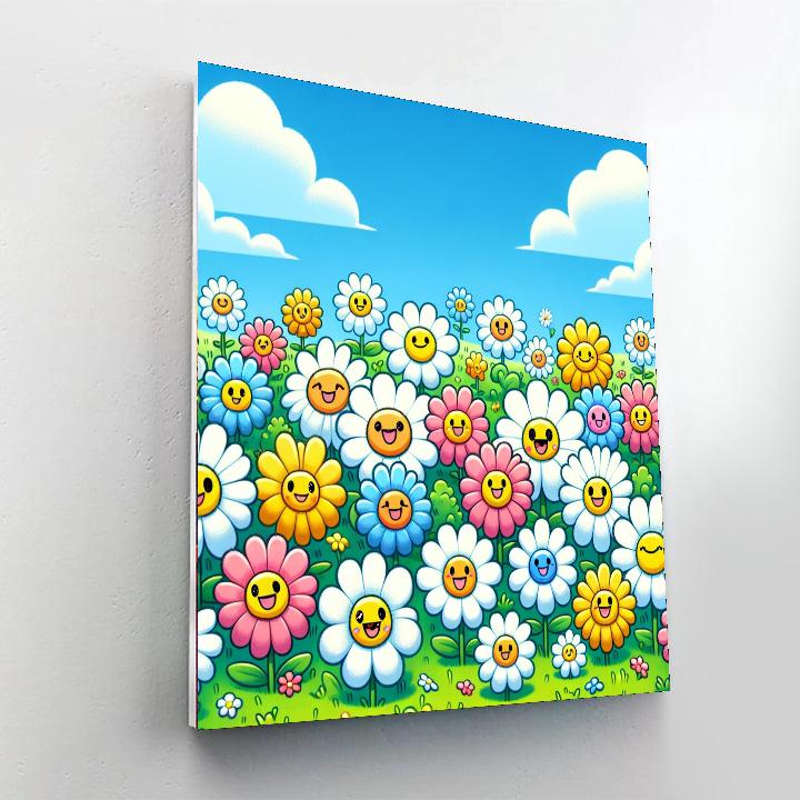 Delightful Daisies Number Painting