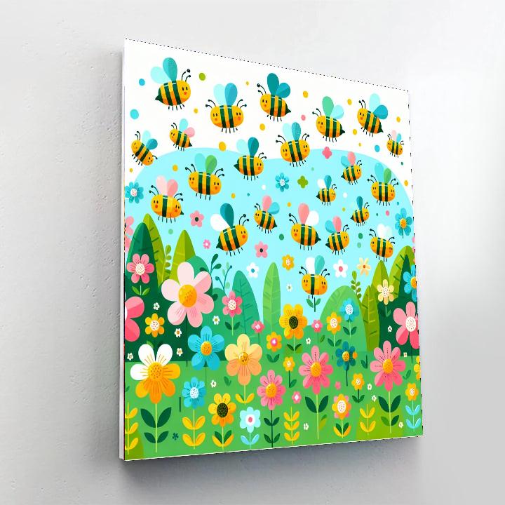 Bees’ Buzzing Bonanza Paint By Numbers