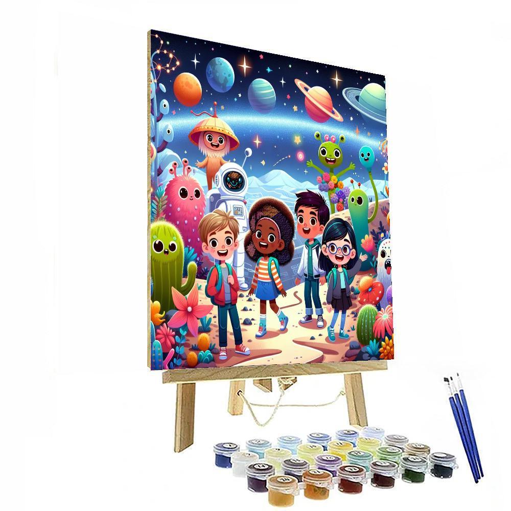Dreamy Space Explorers Paint By Color