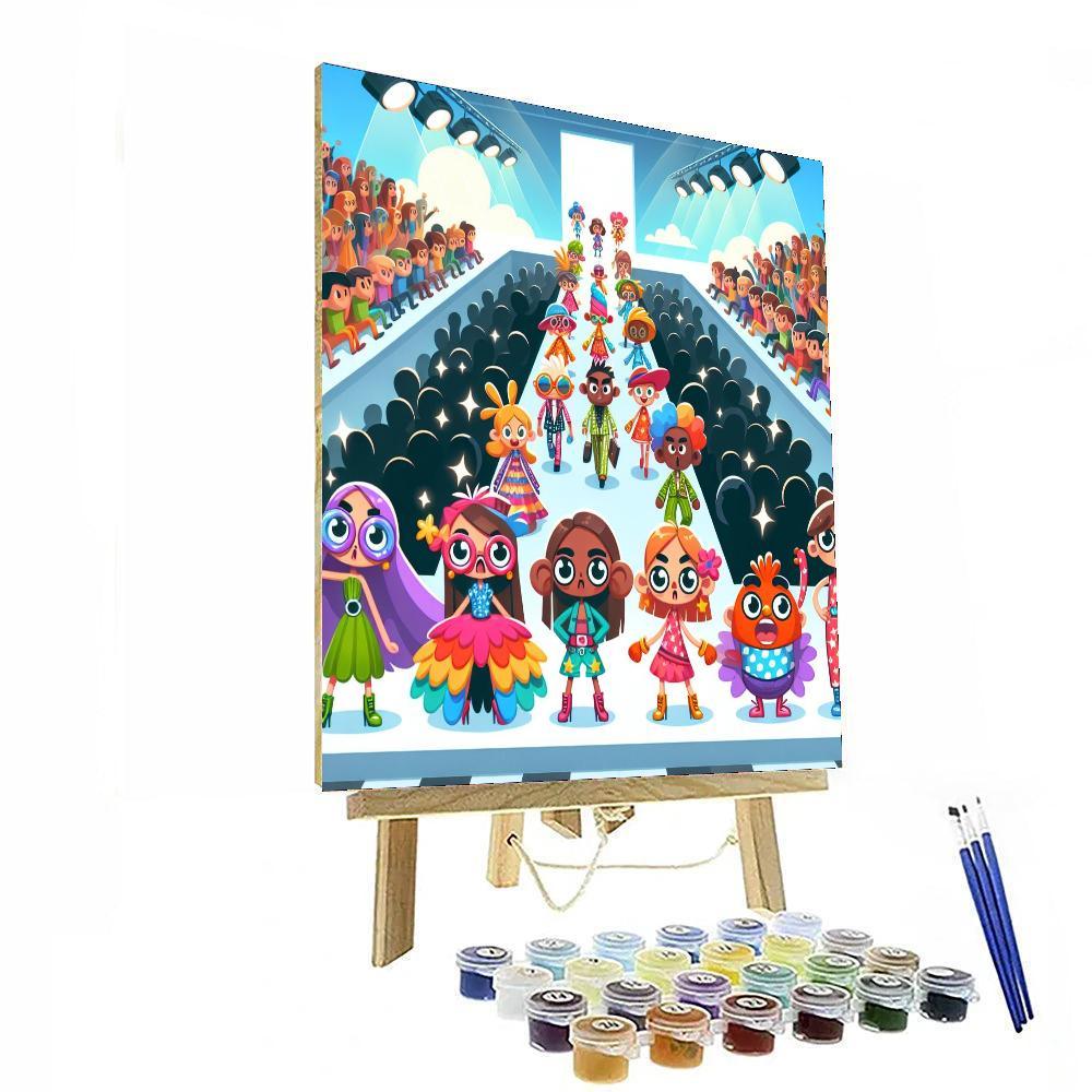 Fabulous Fashion Show Paint By Numbers Kits