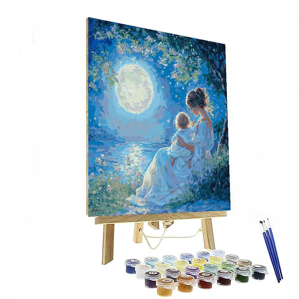 Moonlit Lullaby Number Painting