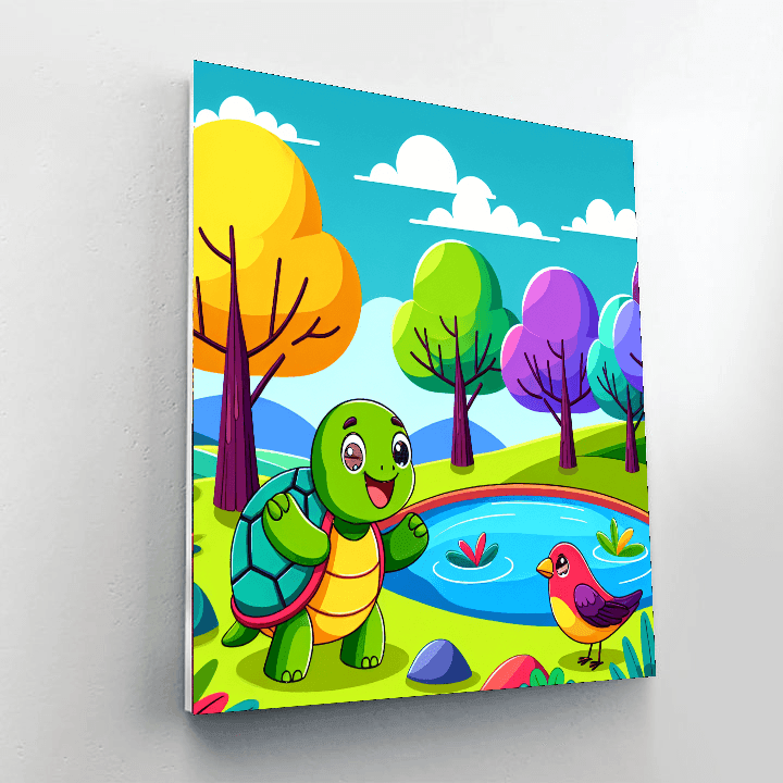 Eco-friendly Animal Habitat DIY Paint By Numbers