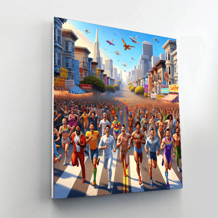 Bay To Breakers Painting Number Kit