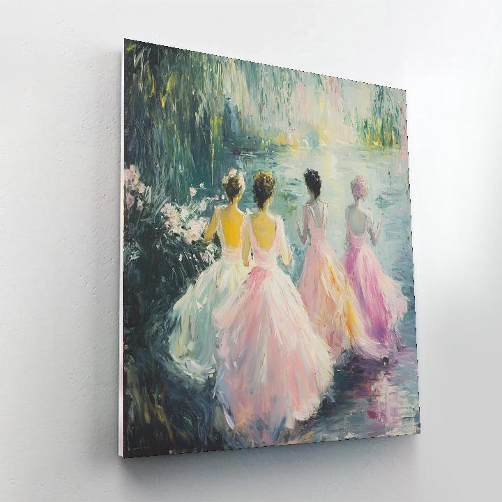 Edgar Degas Inspired Fluid Whispers  DIY Paint By Numbers