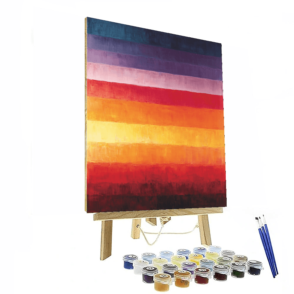 Mark Rothko Inspired Rothko's Sunset Embrace - DIY Painting By Numbers Kit