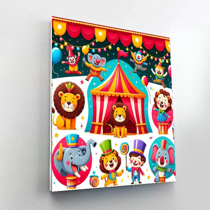 Happy Circus Adventure DIY Paint By Numbers