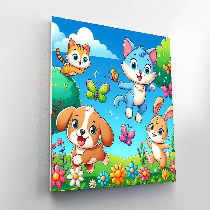 Pet Playtime Numbered Painting Kits
