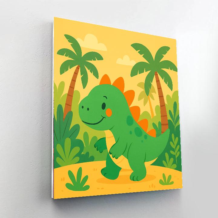 Roaming Dinosaur Paint By Color