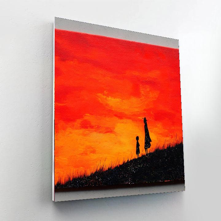 Evening Silhouettes Number Painting