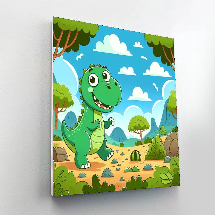 Exploring Dinosaur Paint By Numbers Art