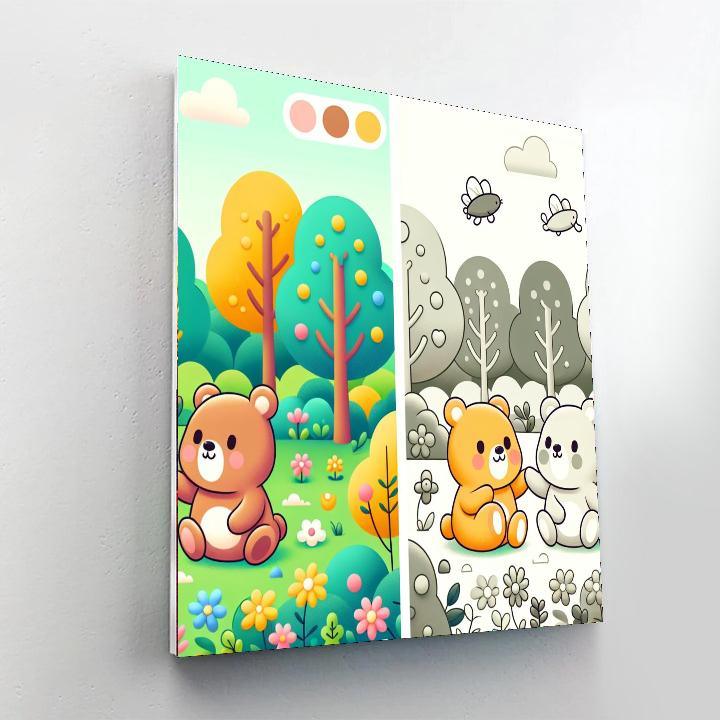 Cuddly Bear Friends Paint By Numbers Kits