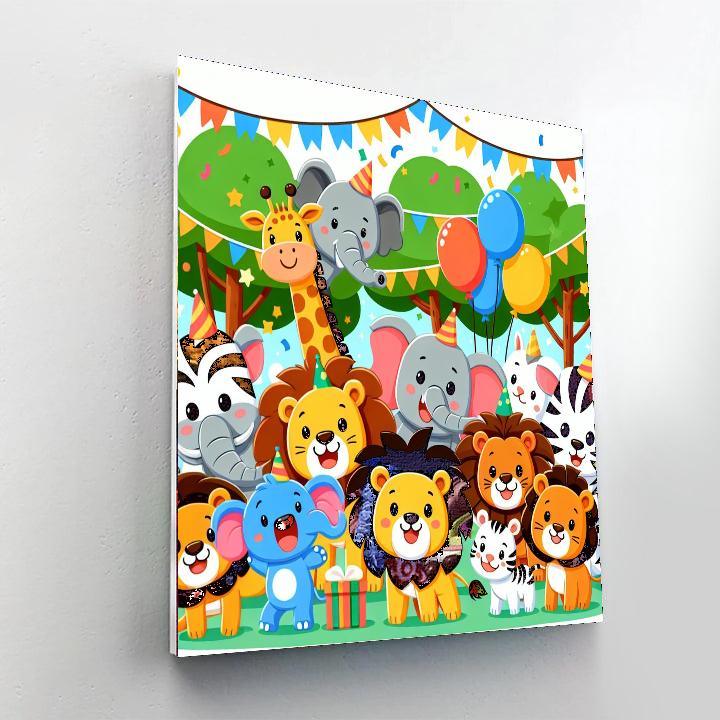 Wonderful Wild Animal Party Paint By Numbers Kits