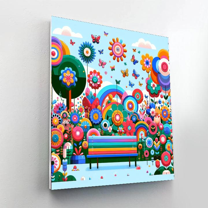 Garden Flower Festival Painting By Numbers Kit