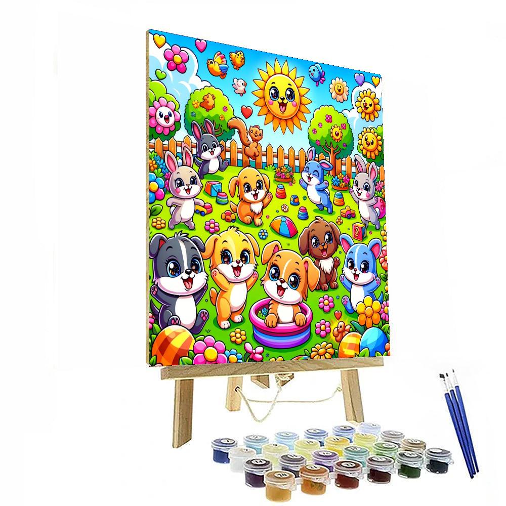 Cuddly Creature Crew Paint By Number