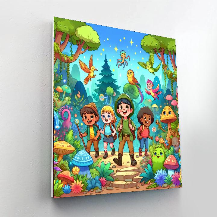 Adventurers In The Enchanted Forest DIY Paint By Numbers